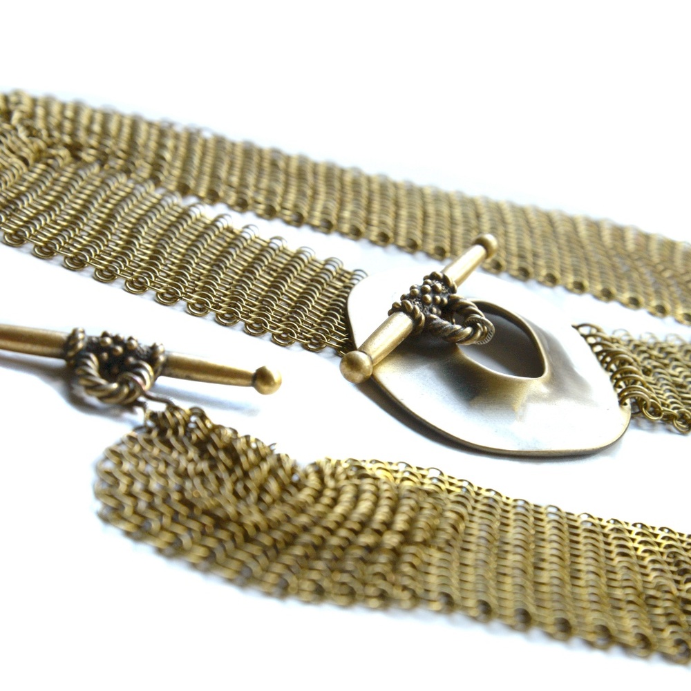 STUNNING ANTHONY FERRARA MESH NECKLACE + BRACELET